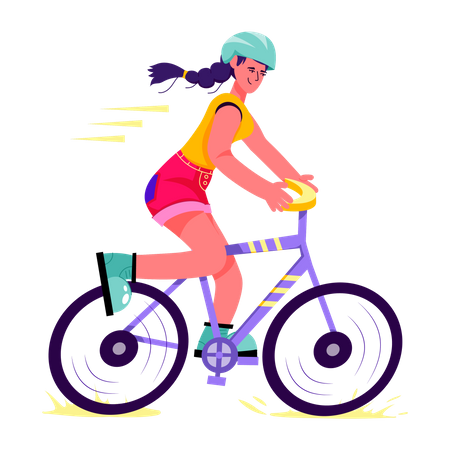 Cyclist  Illustration