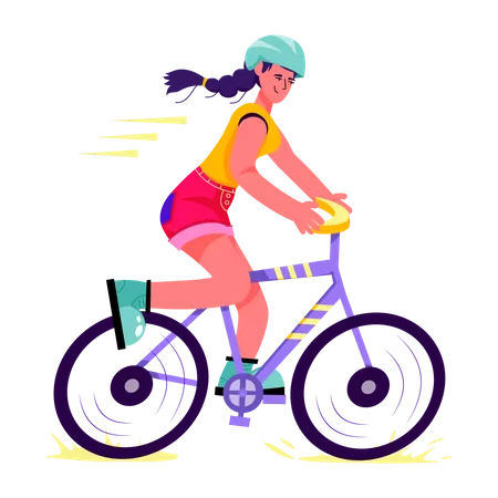 Cyclist  Illustration