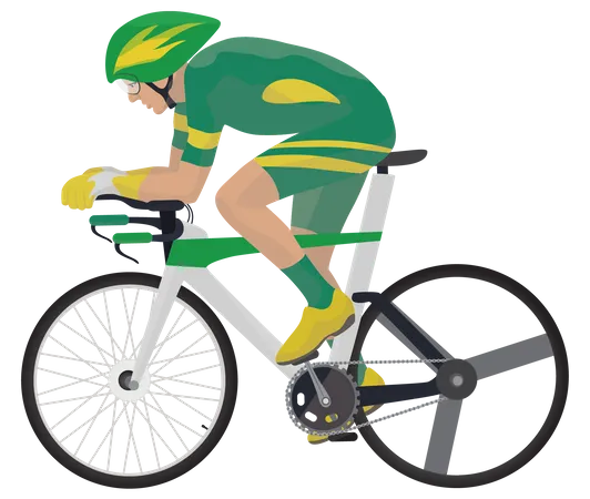 Cyclist  Illustration