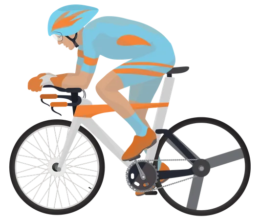 Cyclist  Illustration