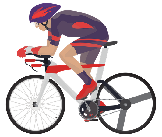 Cyclist  Illustration