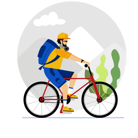 Cycliste  Illustration