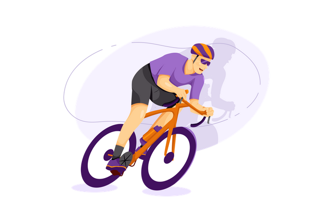 Cycliste  Illustration