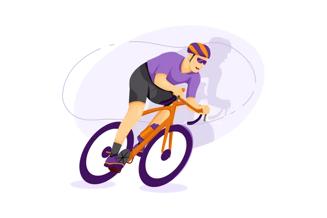 Cycliste  Illustration