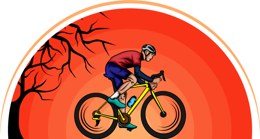 Cycliste  Illustration