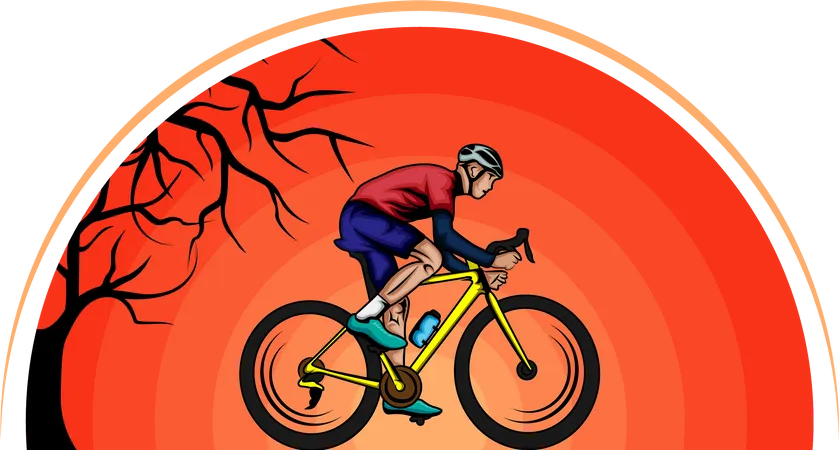 Cycliste  Illustration