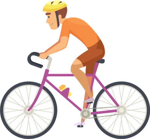 Vélos cyclistes  Illustration