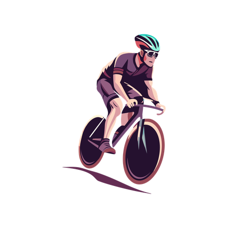 Coureur cycliste  Illustration