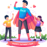 strong father illustrations free
