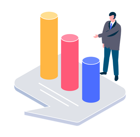 Dados de análise de negócios  Ilustração