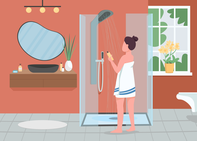 Daily hygiene routine  Illustration