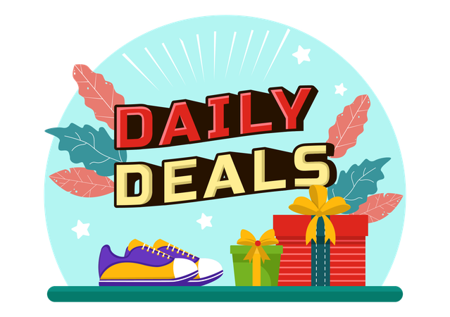 Daily shopping deals  Illustration