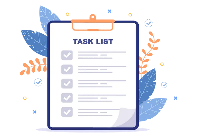 Daily Task List  Illustration