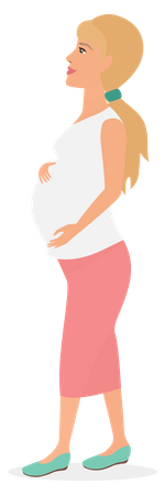 Dame enceinte  Illustration