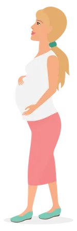 Dame enceinte  Illustration