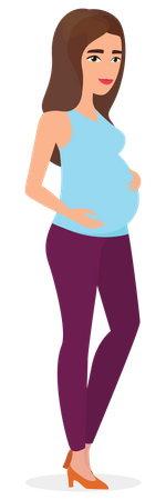 Dame enceinte  Illustration