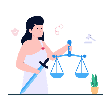 Dame justice  Illustration