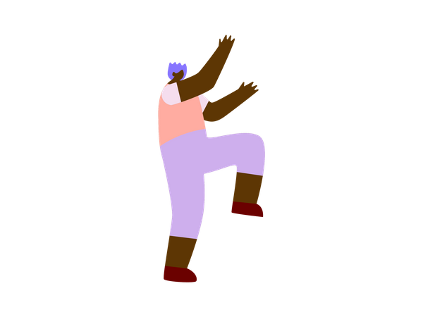Dançarino masculino  Ilustração