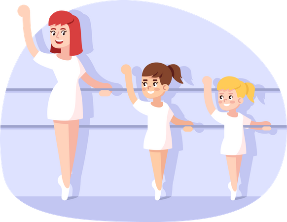 Dance classes for children  Illustration