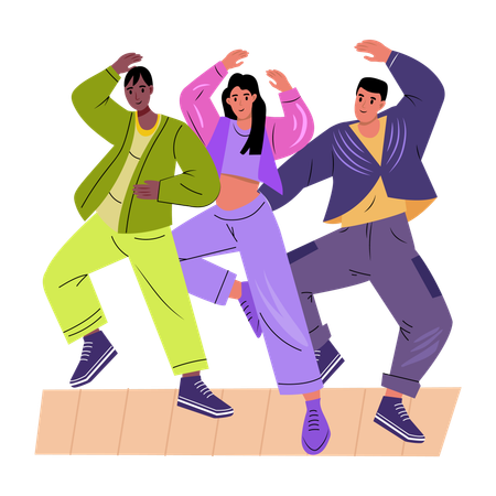 Dance crew  Illustration