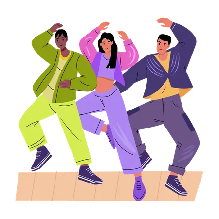 Dance crew  Illustration