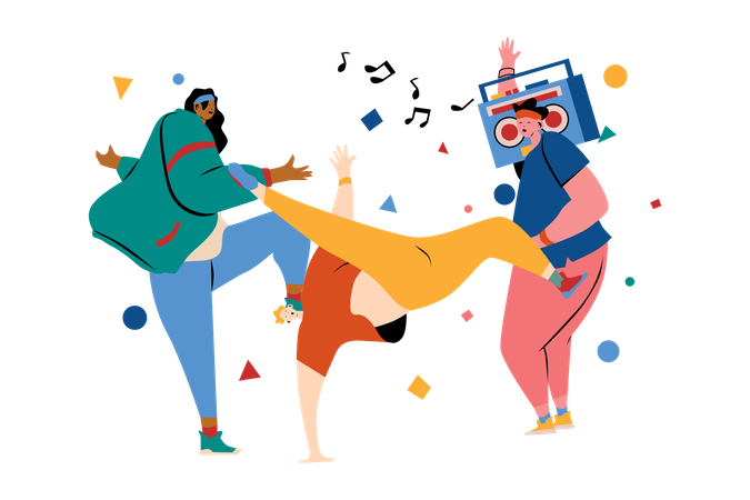 Dance Party Illustration