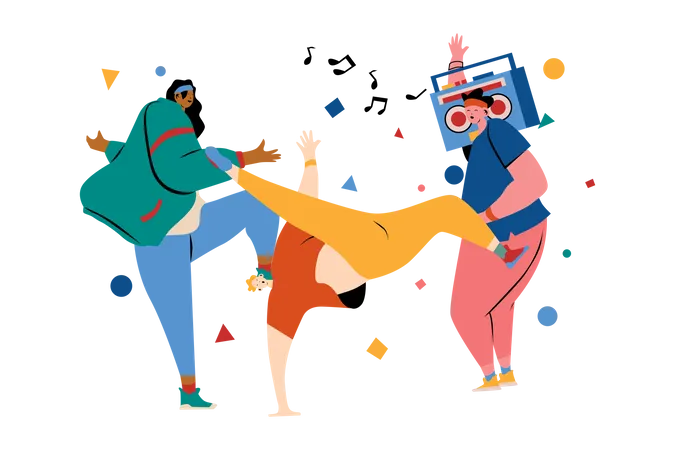 Dance Party  Illustration