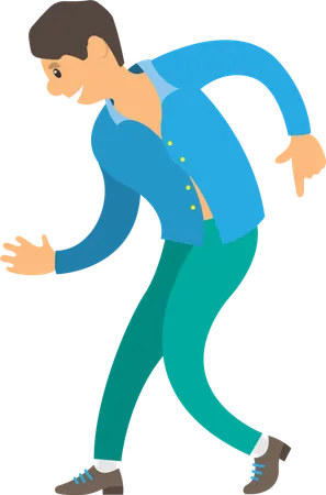 Dancer Wearing Suit Dancing Character Isolated Vector Nightlife Of Man Male Relaxing Moving Body On Music Person Expressing Himself In Club Dance Illustration