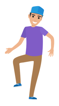 Dancing boy Illustration