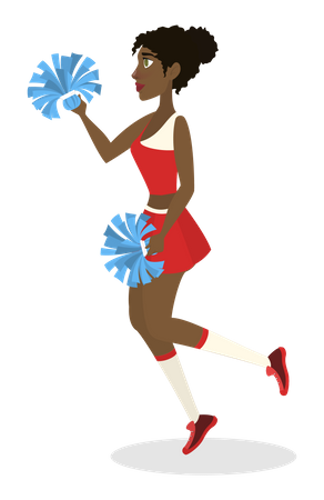 Dancing Cheerleader  Illustration