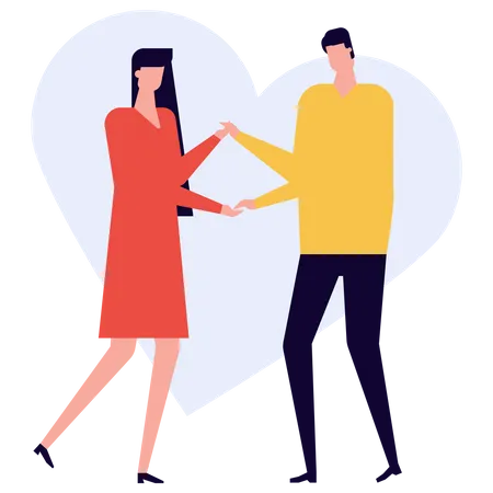 Dancing couple  Illustration