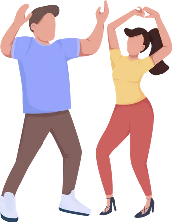 Dancing couple  Illustration