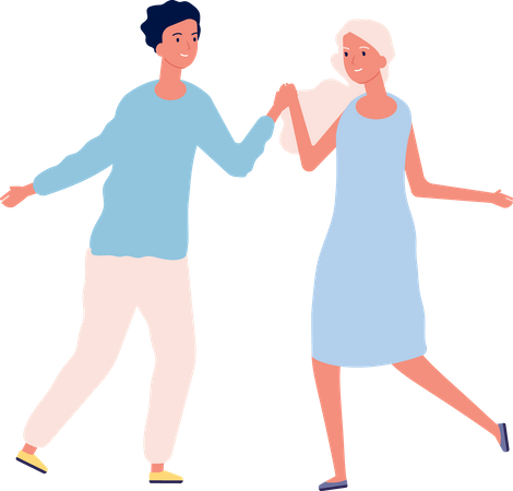 Dancing Couple  Illustration