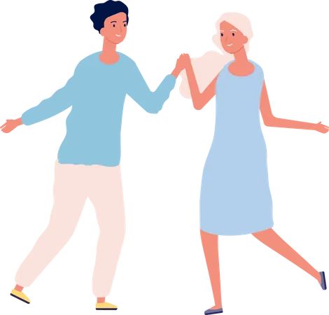 Dancing Couple  Illustration