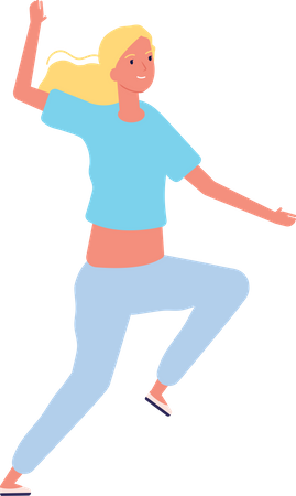 Dancing female  Illustration