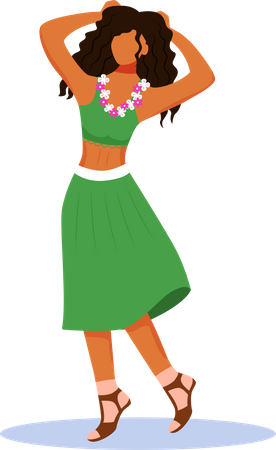 Dancing girl Illustration