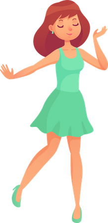 Dancing Girl Illustration