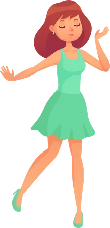 Dancing Girl Illustration