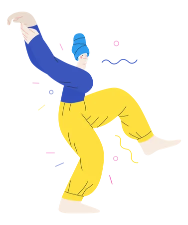 Dancing girl  Illustration