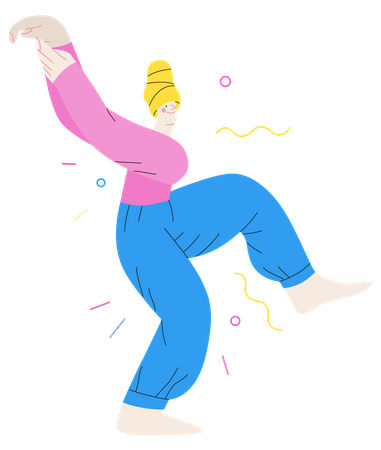 Dancing girl  Illustration