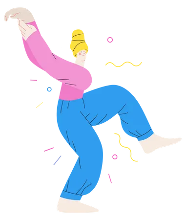 Dancing girl  Illustration