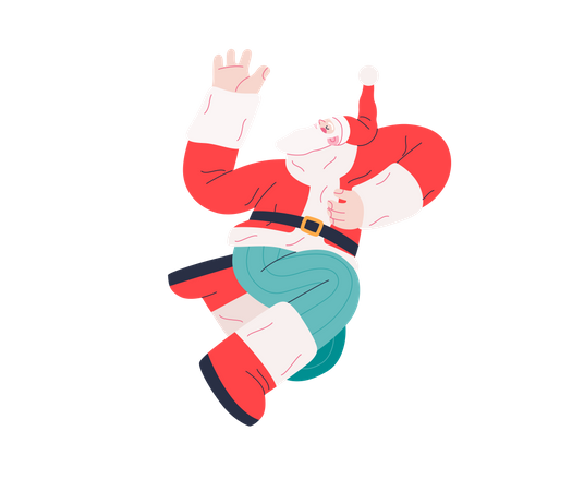 Dancing Santa Claus  Illustration