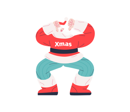 Dancing Santa  Illustration