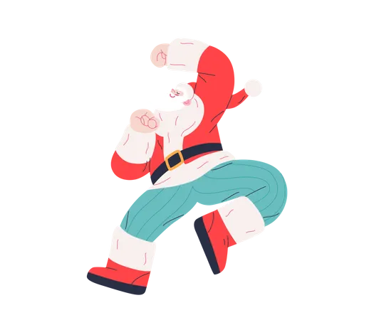 Dancing Santa  Illustration