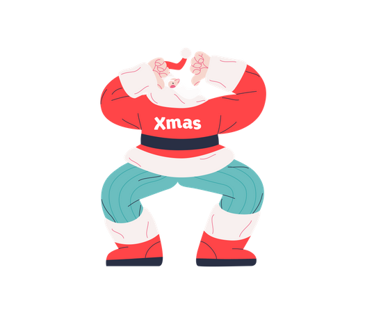 Dancing Santa  Illustration