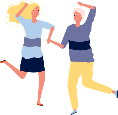 Dancing Together  Illustration