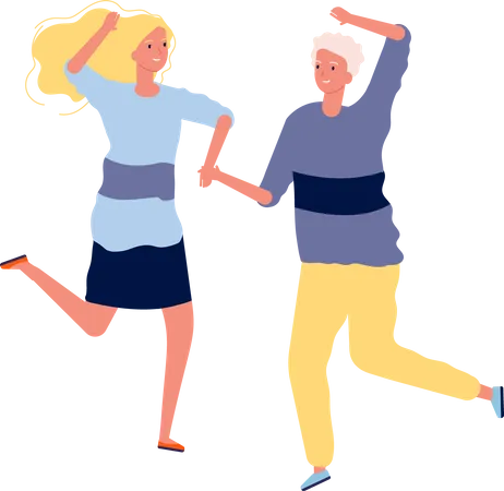 Dancing Together  Illustration