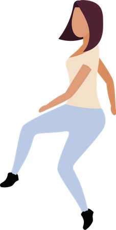 Dancing woman Illustration