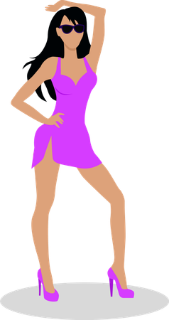 Dancing Woman  Illustration