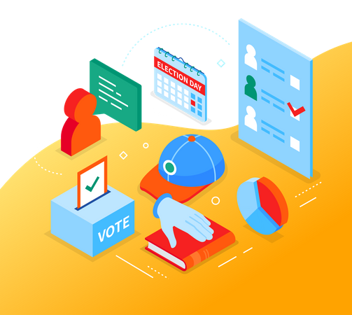 Dando voto  Ilustración